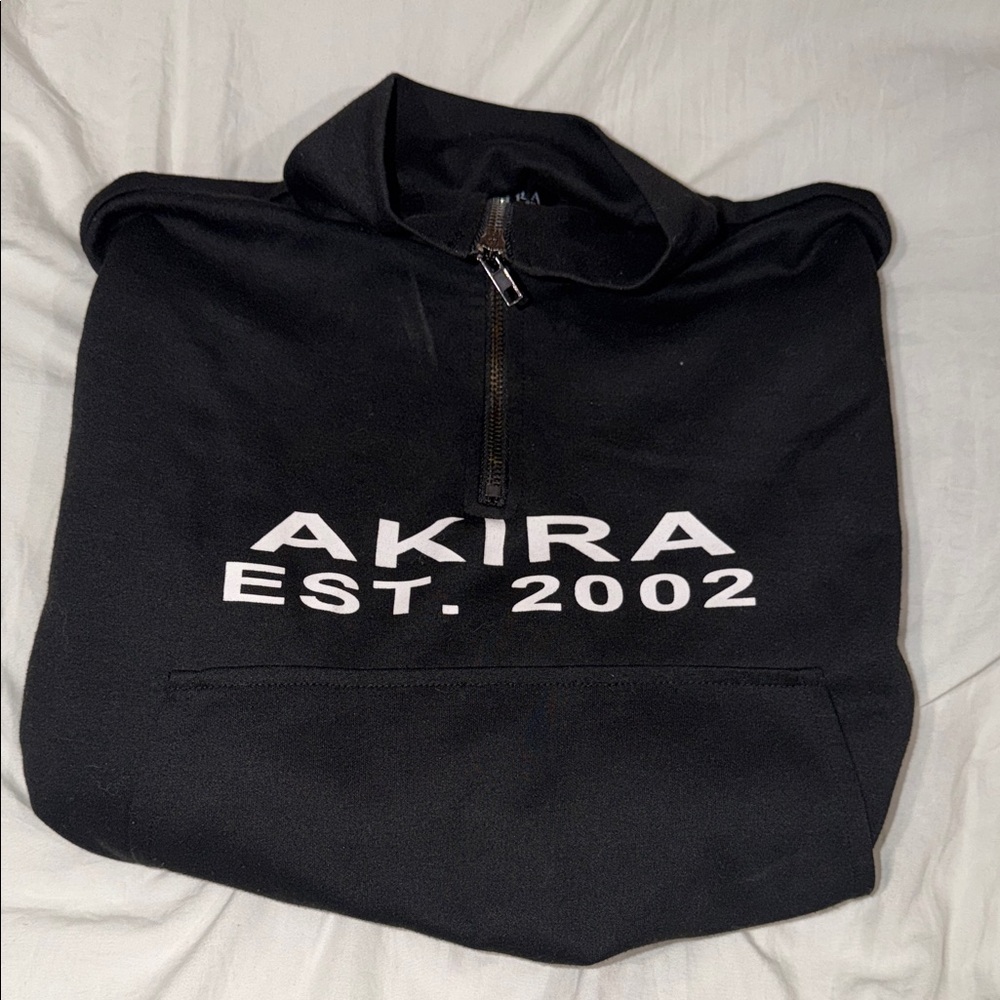 AKIRA Black Quarter-Zip Sweatshirt
